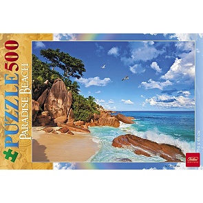 Пазл 500 элементов размер 46 х 34 см - Райский берег (Hatber, 500ПЗ2-12394)